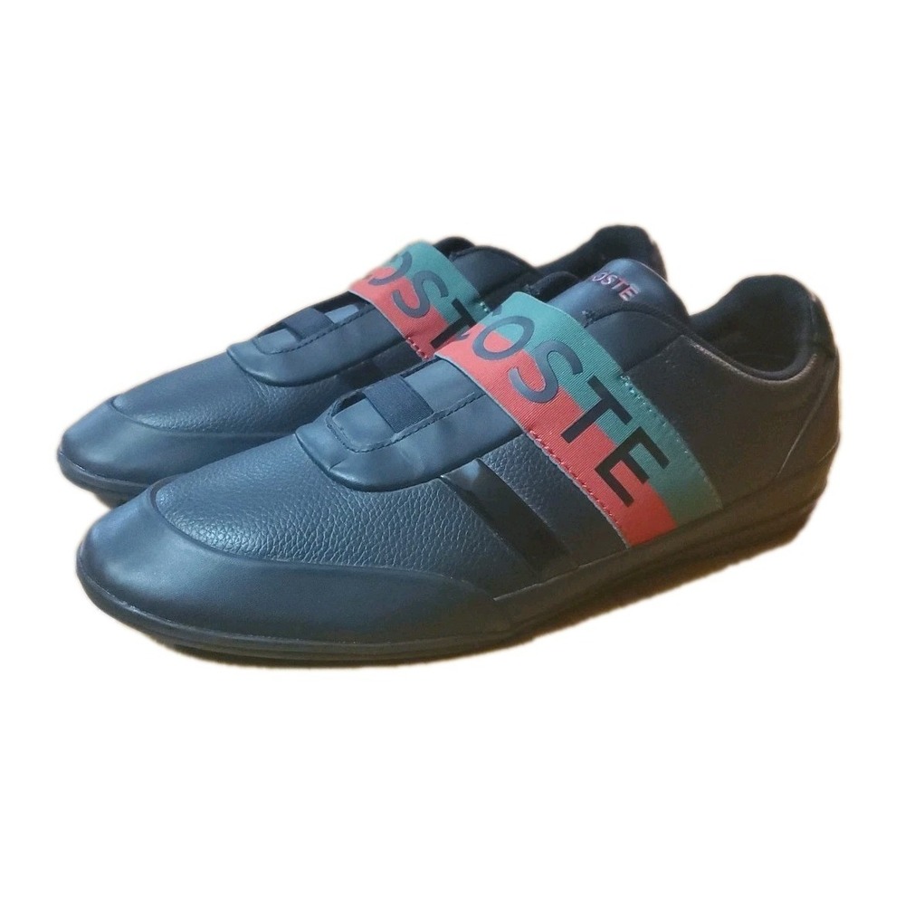 Lacoste‎ Mens Misano Elastic 1201 U CMA Sneaker Adult Black/Red/Green 12 M US